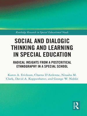 cover image of Social and Dialogic Thinking and Learning in Special Education